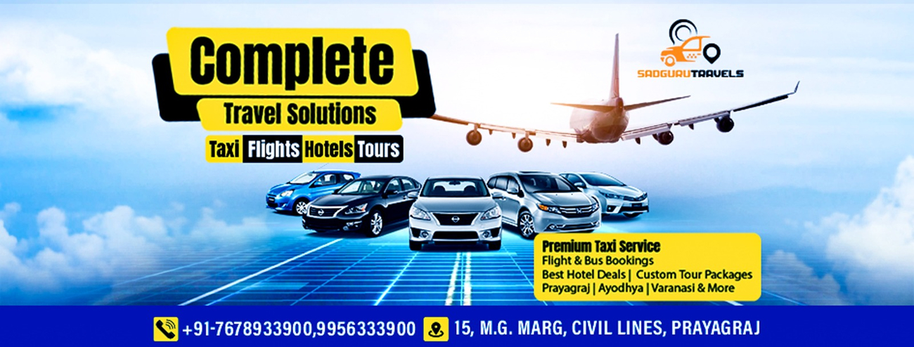 Cover photo of Sadguru Travels | Best Travel Agency in Prayagraj | Best Car Hire in Prayagraj | Travels Agent in Prayagraj | Tempo Care Hire